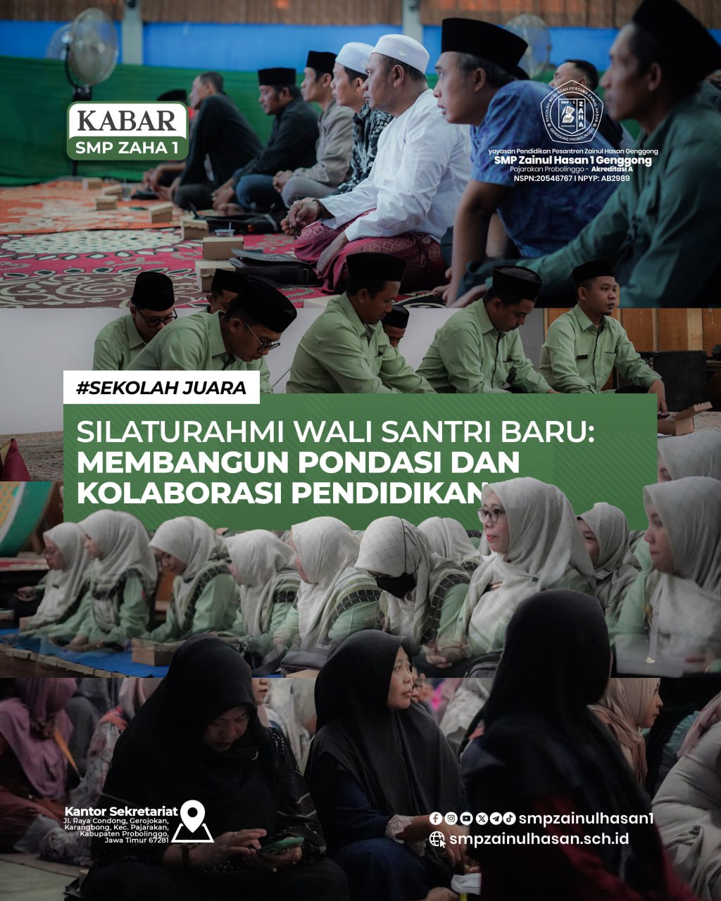 SILATURAHMI WALI SANTRI BARU: MEMBANGUN PONDASI DAN KOLABORASI PENDIDIKAN